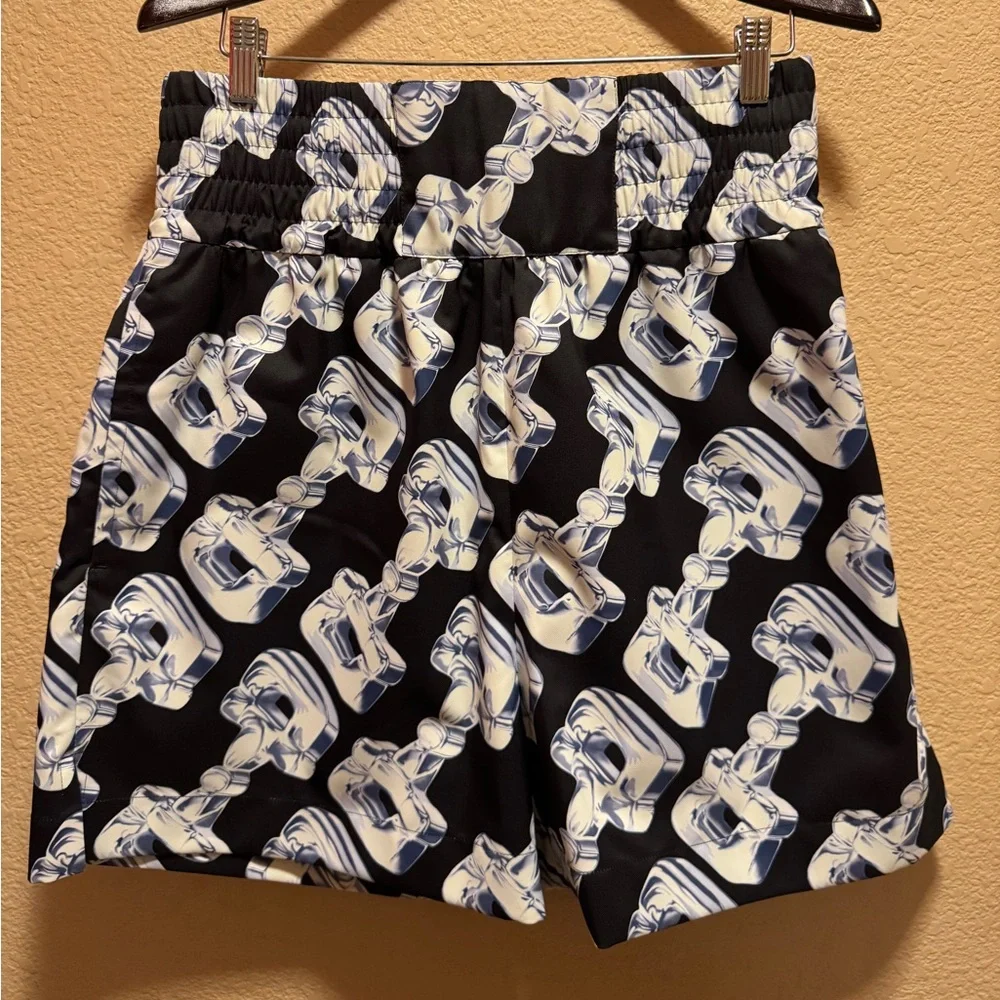 New Gucci Horsebit Logo Shorts Blue Black Size IT 46 US M Waist 32
